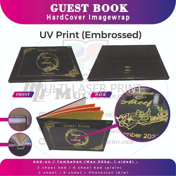 Guest Book - UV Print Cover Page Seasonal Products  Perlis, Malaysia, Kangar Printing, Services, Supplier, Supply | MULTI LASER PRINT