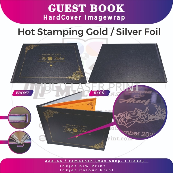 Guest Book - Hot Stamping Cover Seasonal Products  Perlis, Malaysia, Kangar Printing, Services, Supplier, Supply | MULTI LASER PRINT