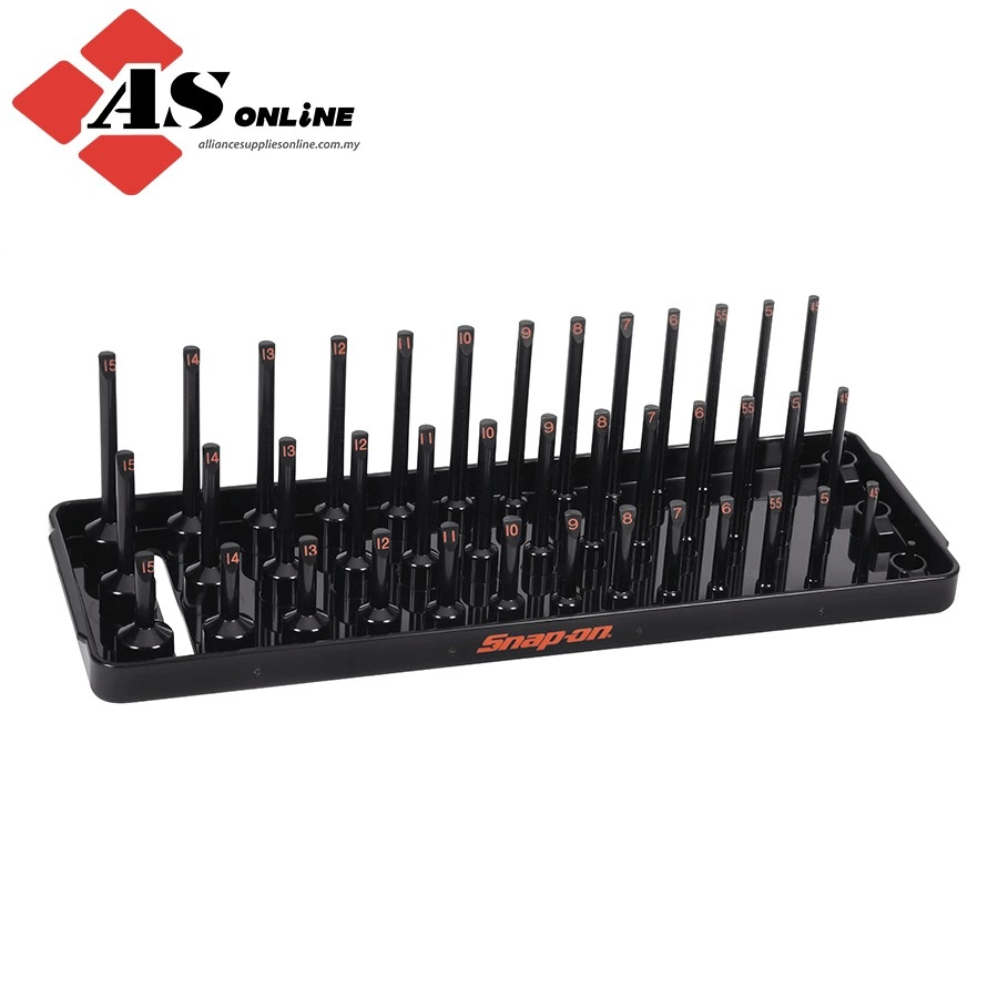 SNAP-ON 1/4" Metric Post 3-Row Socket Tray (Gloss Black) / Model: KA143METBK