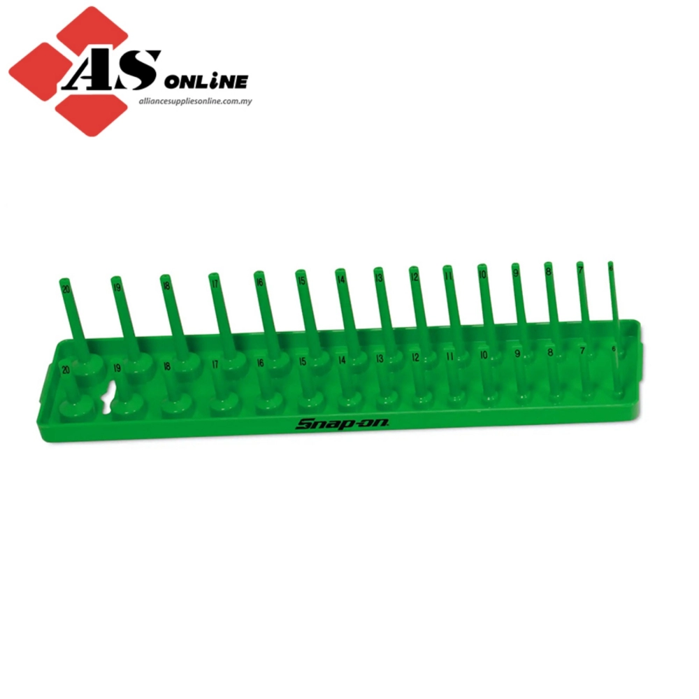 SNAP-ON 3/8" Metric Post Socket Tray (Extreme Green) / Model: KA38METGN