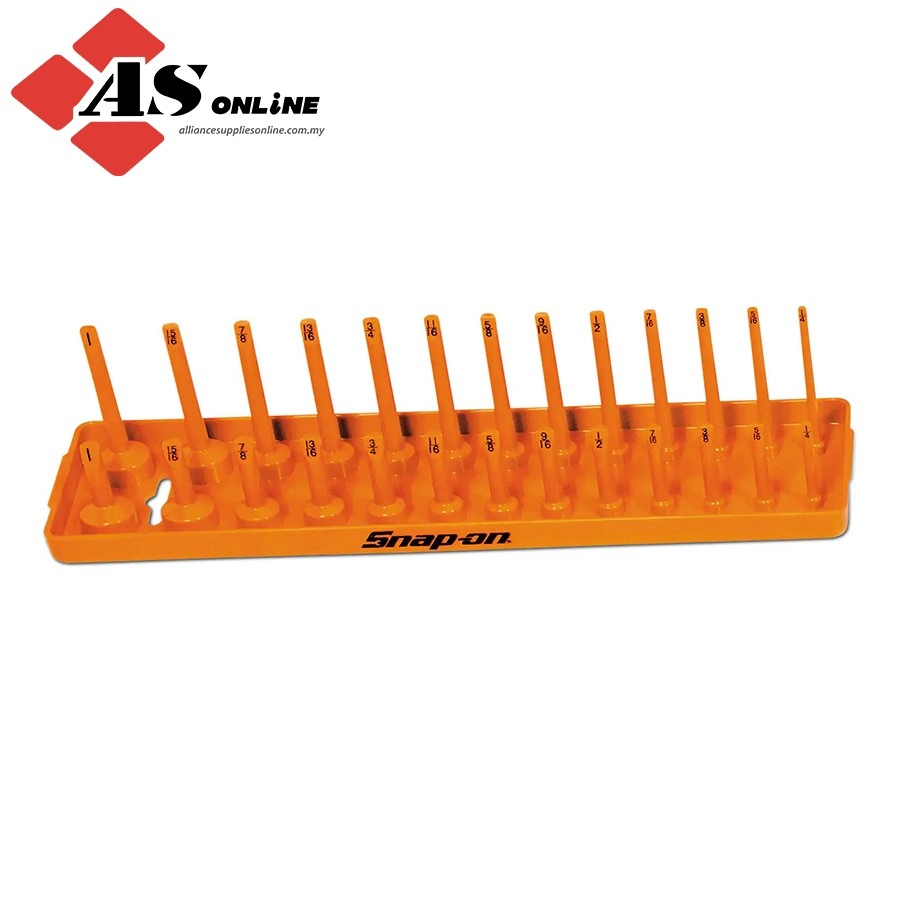 SNAP-ON 3/8" SAE Post Socket Tray (Electric Orange) / Model: KA38FROR