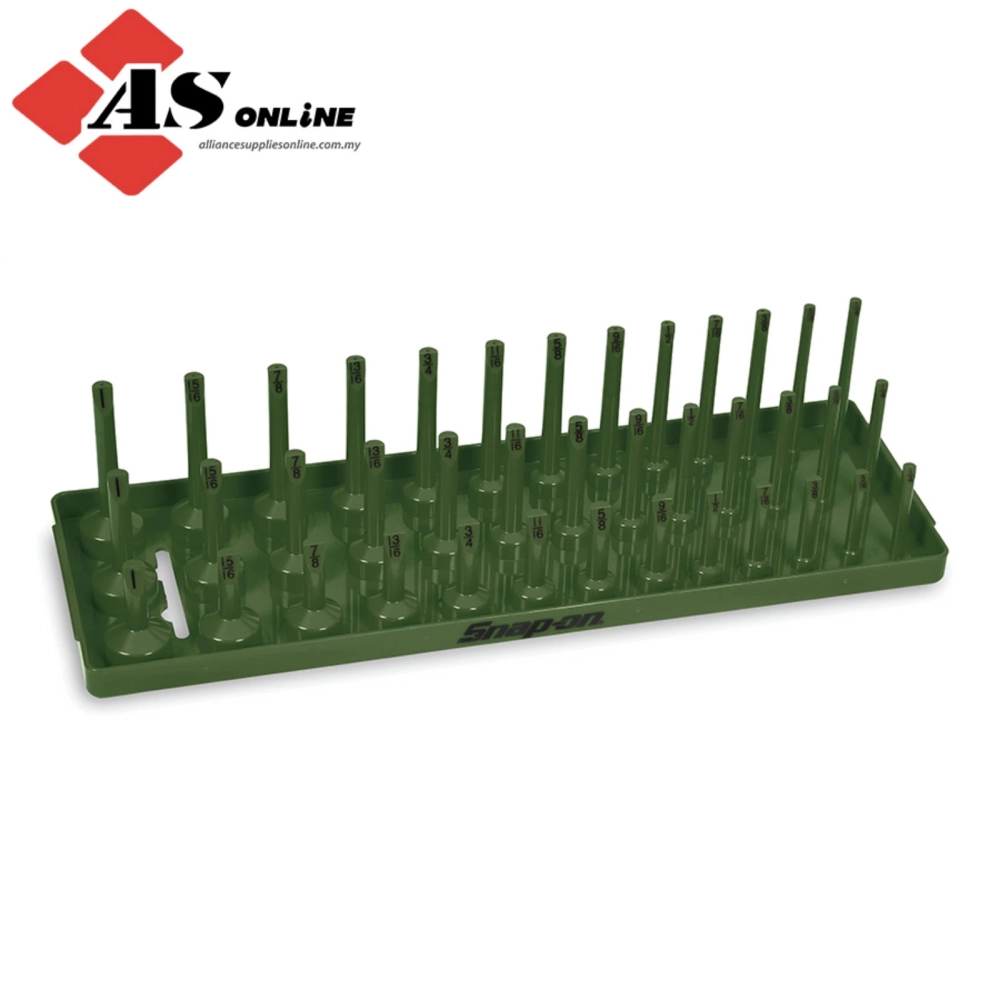 SNAP-ON 3/8" Metric Post 3-Row Socket Tray (Combat Green) / Model: KA383METCG