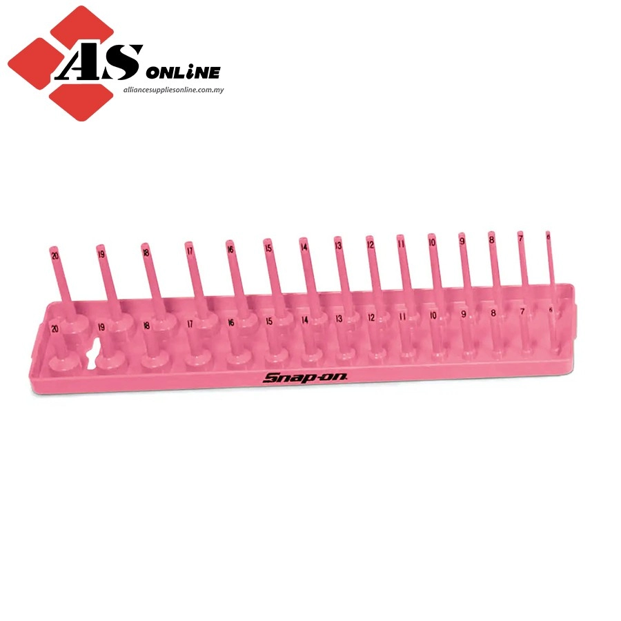 SNAP-ON 3/8" Metric Post Socket Tray (Pink) / Model: KA38METPK
