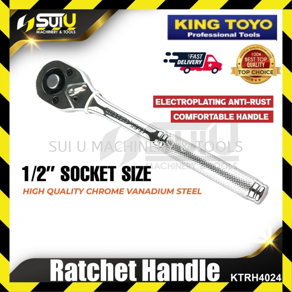 KING TOYO KTRH4024 / KTRH-4024 1/2" Light Duty Ratchet Handle with Quick Release Button Ratcheting Wrench / Torque Wrench / Wrench Hand Tool Kuala Lumpur (KL), Malaysia, Selangor, Setapak Supplier, Suppliers, Supply, Supplies | Sui U Machinery & Tools (M) Sdn Bhd