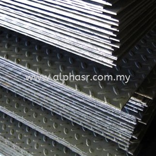 Stainless Steel Chequered Sheet/Plate Stainless Steel Chequered Sheet/Plate Selangor, Klang, Kuala Lumpur (KL), Malaysia Mild Steel, Gate Accessories  | Alpha Steel Resources (M) Sdn Bhd