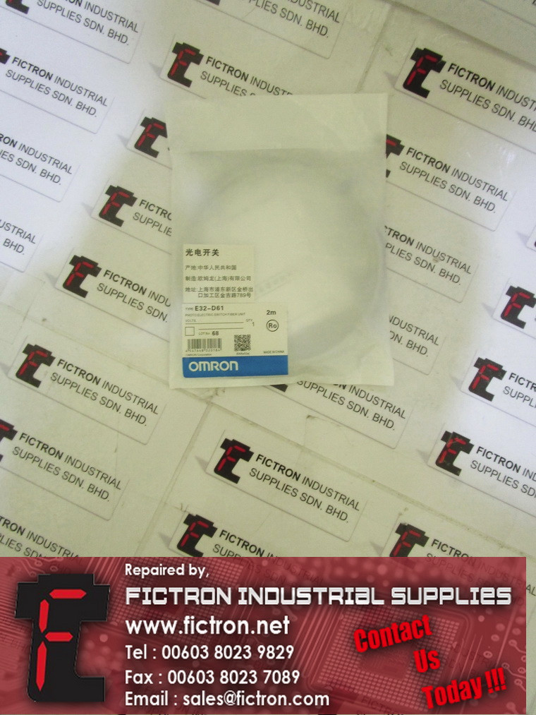 E32-D61 E32D61 OMRON Photoelectric Switch Fiber Unit Supply Malaysia Singapore Indonesia USA Thailand