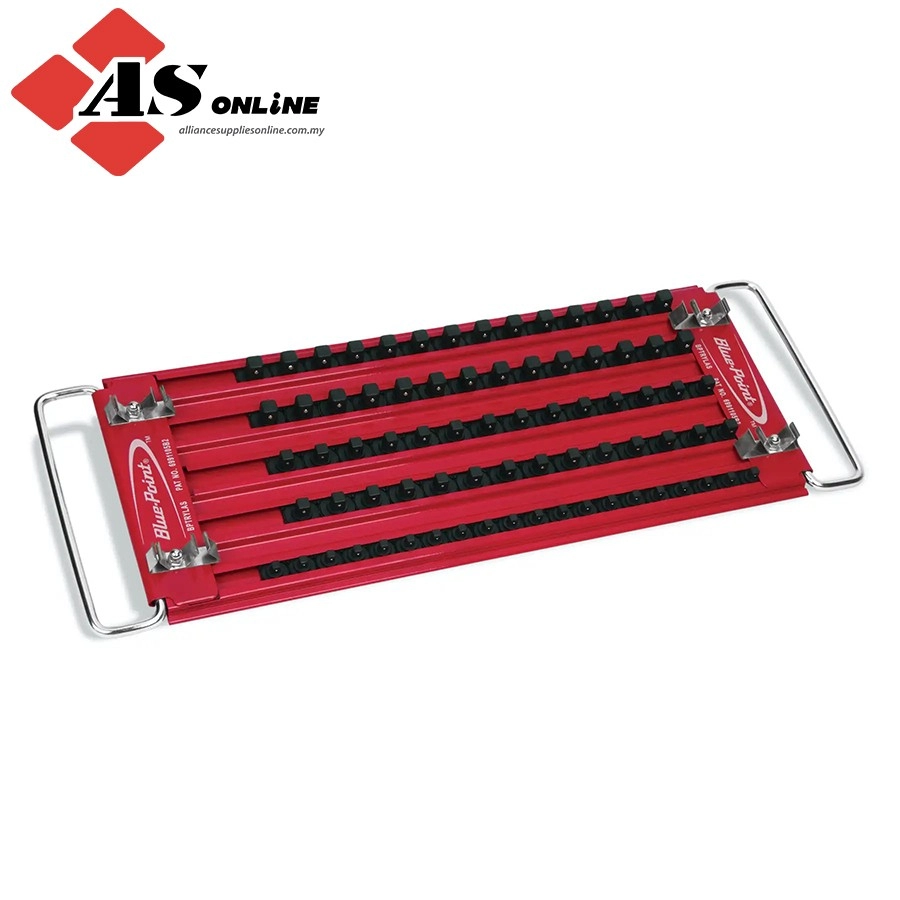 SNAP-ON 20" Combination Drive Size Lock-A-Socket Tray (Blue-Point) (Red) / Model: BPTRYLAS