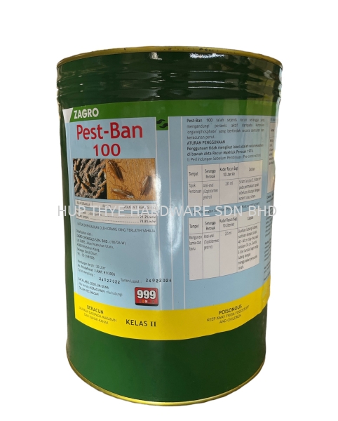 PEST-BAN 100 INSECTICIDES AGROCHEMICALS Melaka, Malaysia, Batu Berendam, Krubong, Peringgit Supplier, Wholesaler, Supply, Supplies | HUP THYE HARDWARE SDN BHD