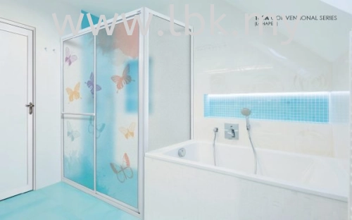 L-SHAPE PANEL SHOWER SCREEN