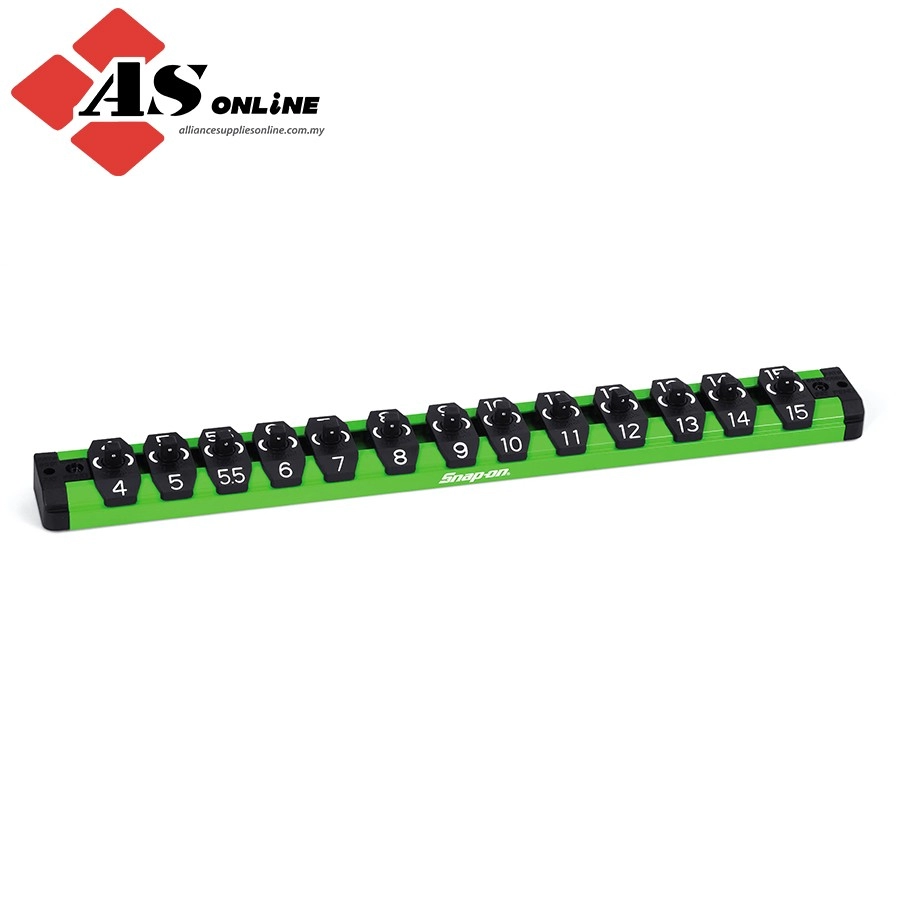 SNAP-ON 1/4" Drive Metric Lock-A-Socket (Green) / Model: LAS14MG