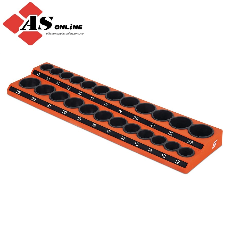 SNAP-ON 1/2" Drive Metric/ SAE Magnetic Socket Holder (Orange) / Model: 12MSKTHORG
