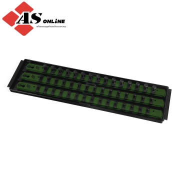 SNAP-ON Twist Lock Socket Rail Tray (1/2, 3/8, and 1/4") (Combat Green) / Model: KA123814CG