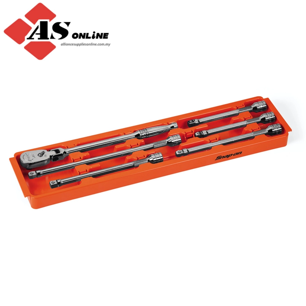 SNAP-ON 3/8" Drive Extension and Ratchet Holder/ Organizer (Orange) / Model: KAEXT38OR
