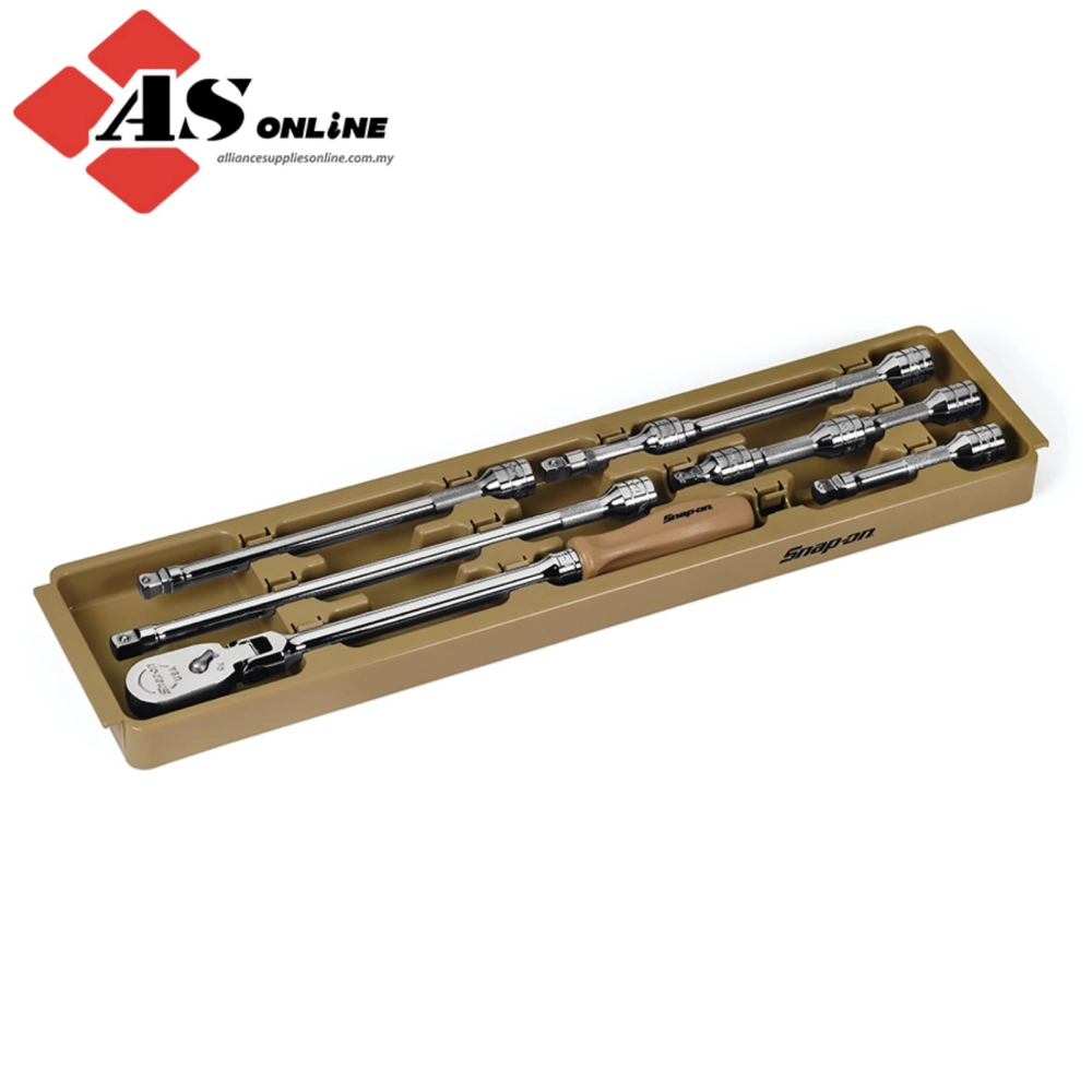 SNAP-ON 3/8" Drive Extension and Ratchet Holder/ Organizer (Combat Tan) / Model: KAEXT38CT