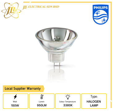 PHILIPS 6423XHP FO 150W GZ6.35 15V 3380K HALOGEN LAMP