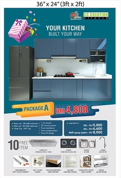 Promotion Kitchen 2022 Kitchen Malaysia, Selangor, Kuala Lumpur (KL), Negeri Sembilan, Kajang, Nilai Manufacturer, Supplier, Supply, Supplies | CS Creation Kitchen Sdn Bhd