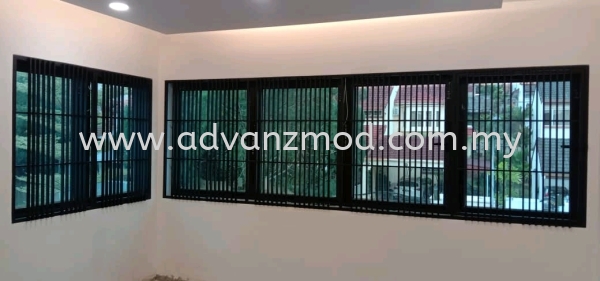 Window Grille With Powder Coating Matt Black  Mild Steel Grille Selangor, Malaysia, Kuala Lumpur (KL), Puchong Supplier, Supply, Supplies, Retailer | Advanz Mod Trading