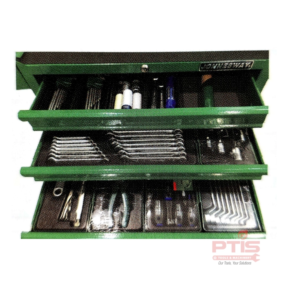 C-7DB2133ZZ Jonnesway 133PCS MECHANICS TOOL SET W/7-DRAWER TOOL TROLLEY