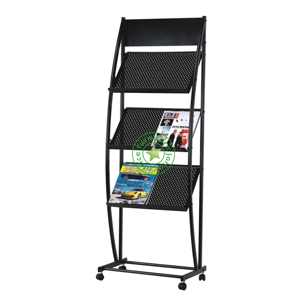 BLACK MAGAZINE RACK 2