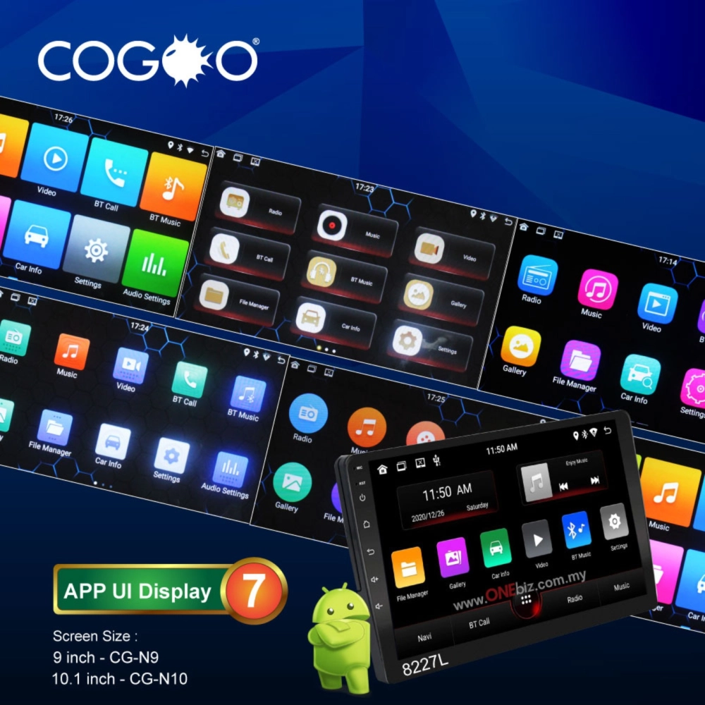 Cogoo Car Android Player 4 Core Processor 2GB RAM + 32GB ROM - CG-N9 / CG-N10