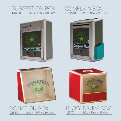 Suggestion Box \ Complain Box \ Donation Box \ Lucky Draw Box