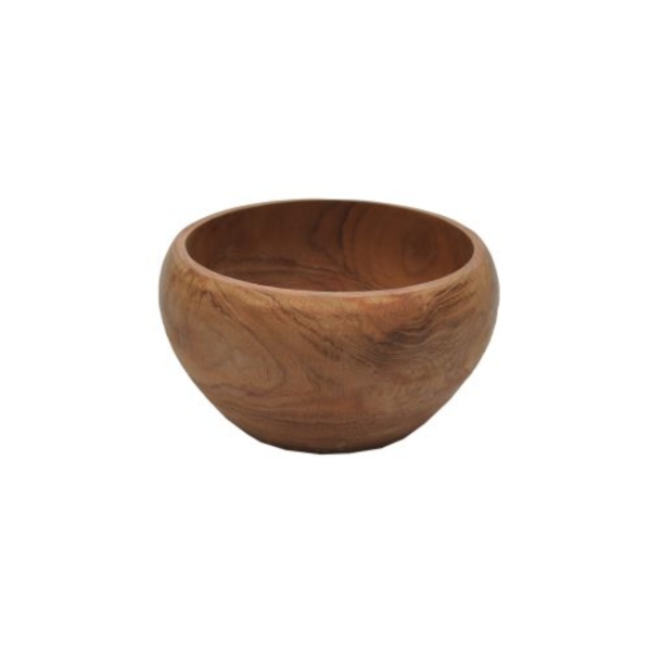 Dishware_Bowl Teak Wood Donut_17cm