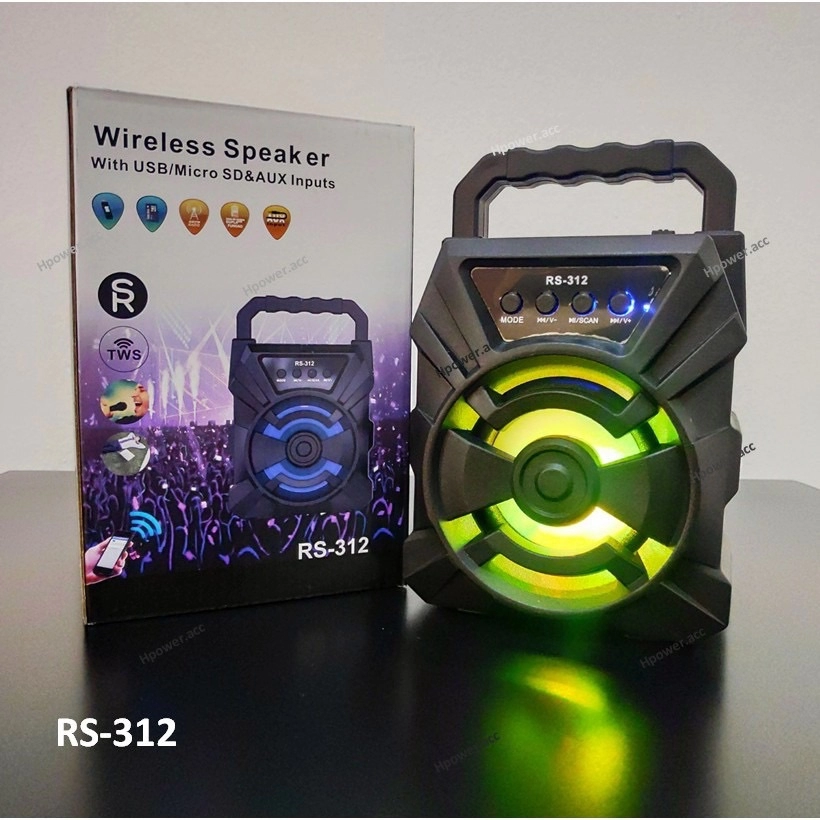 Portable 3 Inch Led Speaker RS-312 RS 315 RS-415 Wireless Speaker With  USB/BLUETOOTH/AUX 4 Inch 6.5 Inch Speaker Audio Home Audio & Speaker Speaker  Selangor, Klang, Kuala Lumpur (KL), Malaysia Supplier, Suppliers,