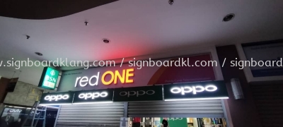 red one 3d box up led frontlit lettering signage signboard at kepong subang jaya kuala lumpur damansara puchong