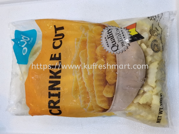 CRINCKLE CUT 1KG FROZEN FOOD 䶳ʳƷ Johor Bahru (JB), Malaysia, Skudai Supplier, Wholesaler, Supply, Supplies | KEDAI DAGING SEGAR AH KU SDN BHD