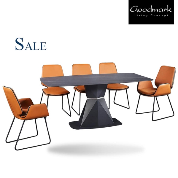 Stamp Sintered Stone dining Table Sintered stone dining set Dining Melaka, Malaysia Supplier, Suppliers, Supply, Supplies | GOODMARK FURNITURE CENTRE SDN BHD