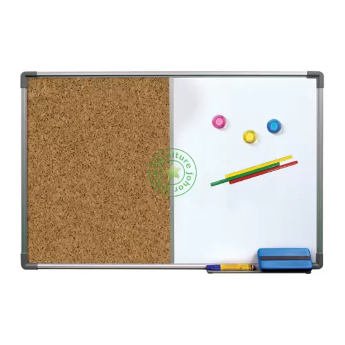 DUAL BOARD WHITE AND CORK BOARD