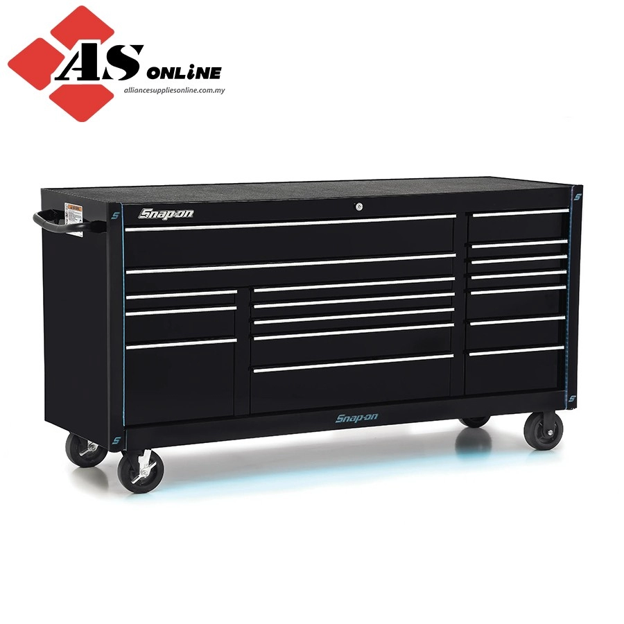 SNAP-ON Matte Bottom Guard with Hidden Color LED Strips for KRA2422 (Black with Blue LED) / Model: KABGMLED2B