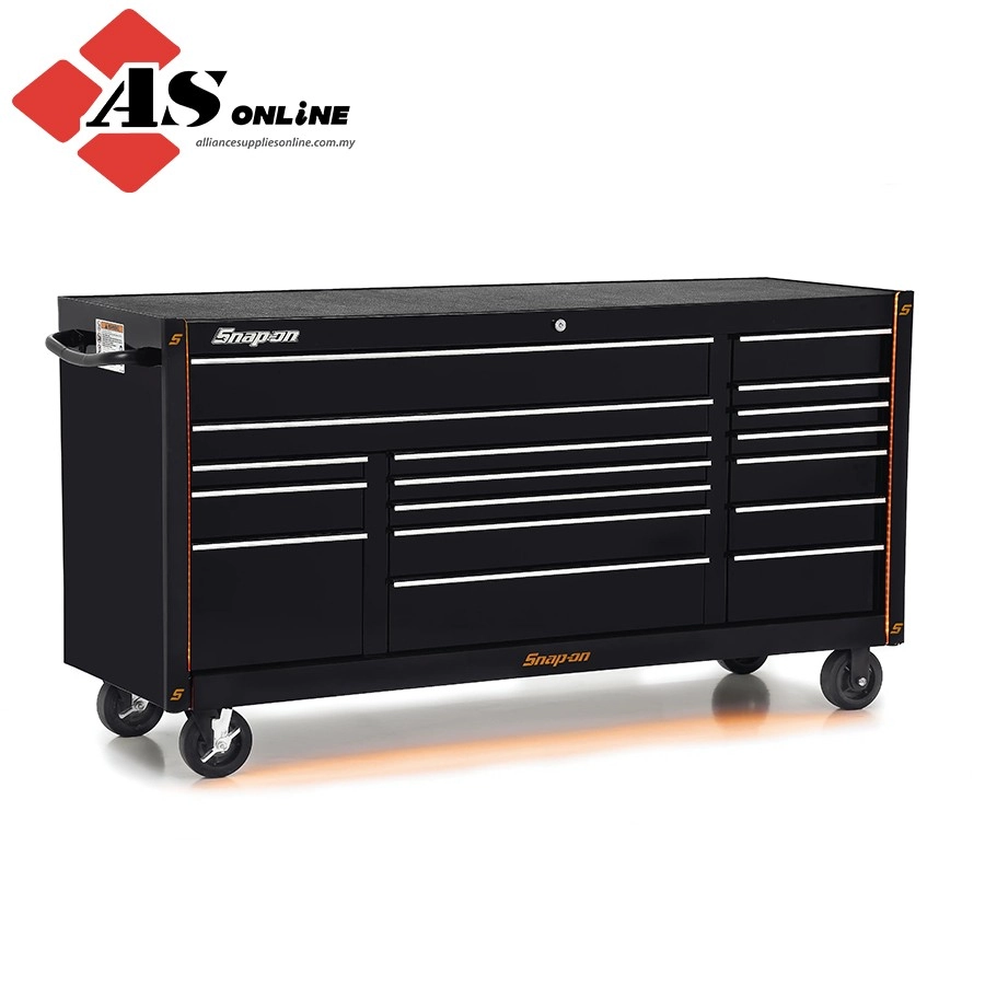 SNAP-ON Matte Bottom Guard with Hidden Color LED Strips for KRA2422 (Black with Orange LED) / Model: KABGMLED2O