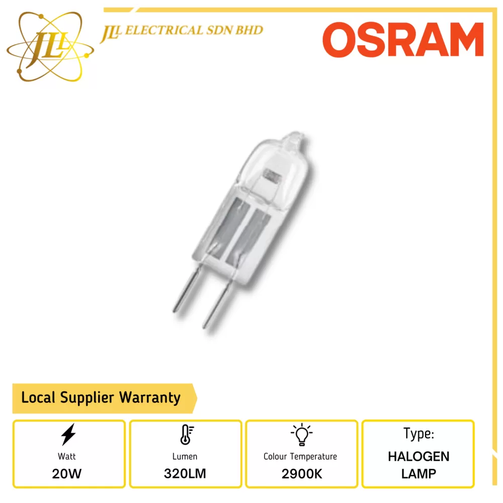 OSRAM 64435U 24V 20W G4 MICROSCOPE OPTICAL INSTRUMENT HALOGEN BULB OSRAM  METAL HALIDE Kuala Lumpur (KL), Selangor, Malaysia Supplier, Supply,  Supplies, Distributor | JLL Electrical Sdn Bhd