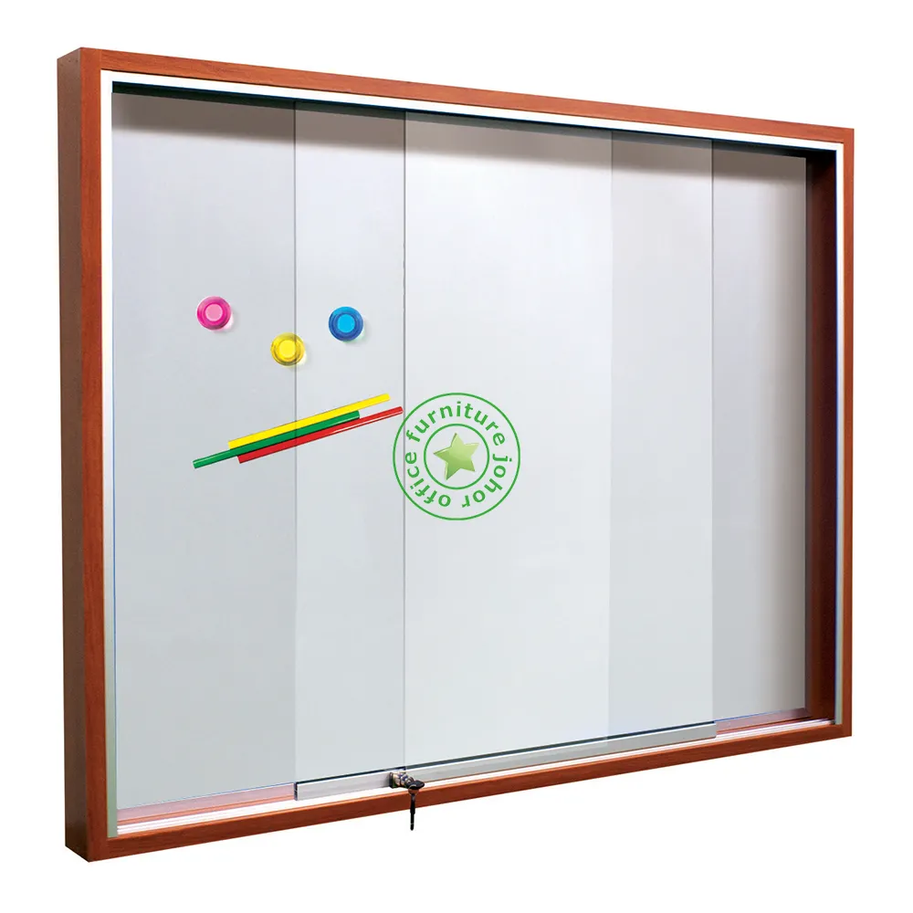 SLIDING GLASS MAGNETIC WHITE BOARD