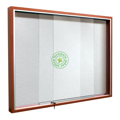 SLIDING GLASS SOFT NOTICE BOARD