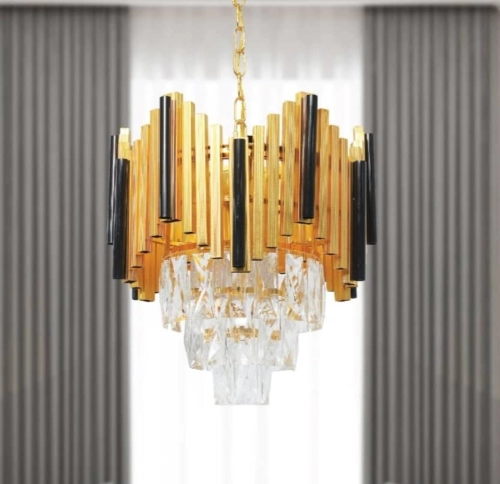 Crystal Chandelier Wood