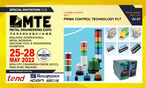 MTE EXPO 2022 - 25~28 MAY - PRIMA CONTROL TECHNOLOGY PLT