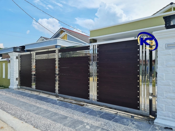 Folding Gate Jalan Kg Sura Hujung, Taman Sura Perdana. Dungun Terengganu Main Gate  Johor Bahru (JB), Malaysia, Selangor, Kuala Lumpur (KL) Supplier, Suppliers, Supply, Supplies | Knight Services Enterprise Sdn Bhd