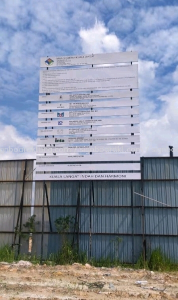 project signage signboard at kuala langat Projek Papan Iklan Besar Selangor, Malaysia, Kuala Lumpur (KL) Pembuat, Pebekal, Pemasangan | Great Sign Advertising (M) Sdn Bhd