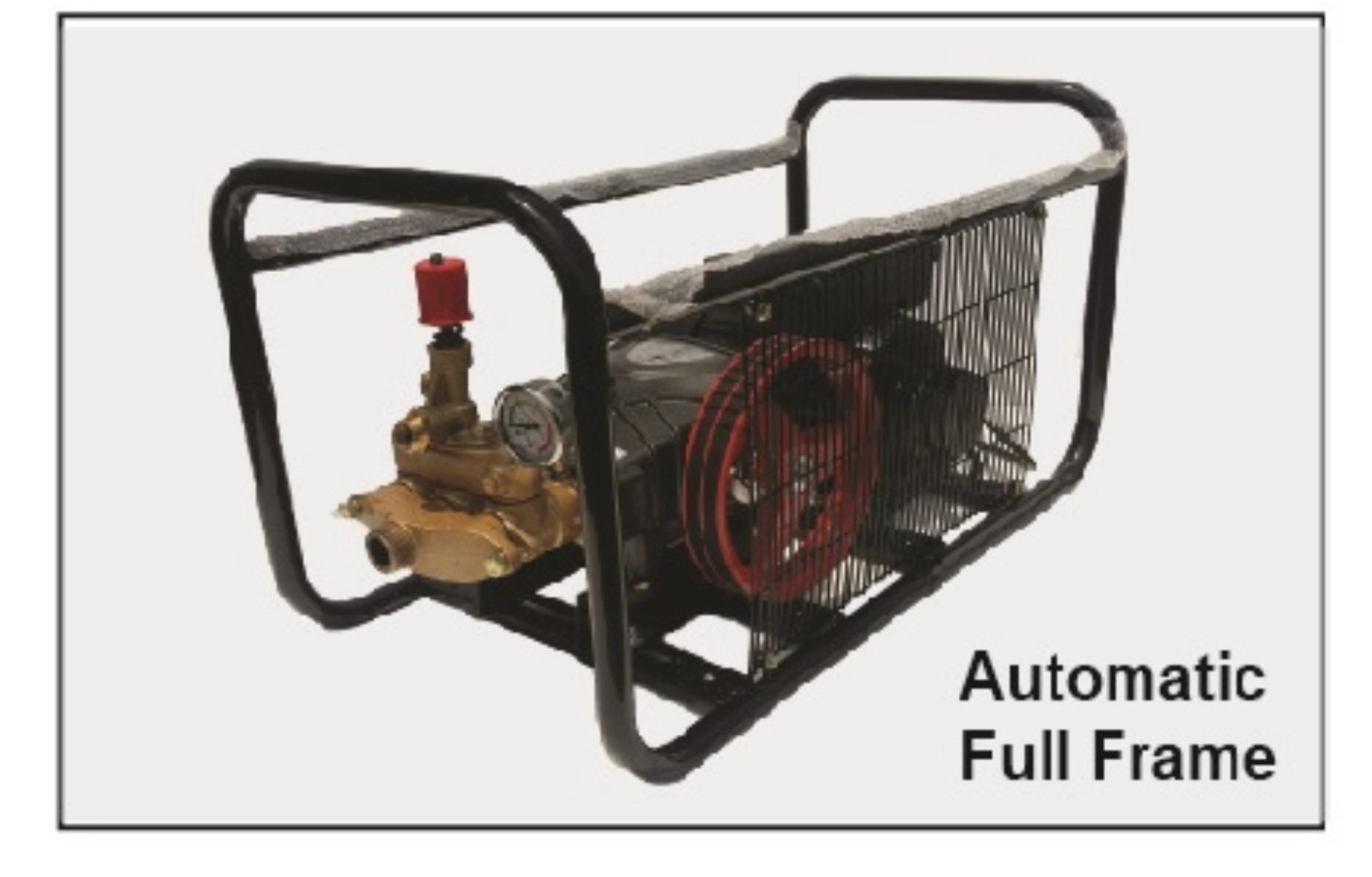 EUROPOWER PPQ4511S AUTO SPRAYER PUMP C/W 3HP MOTOR, BLACK FRAME ,20M HIGH PRESSURE HOSE & PRESSURE GUN