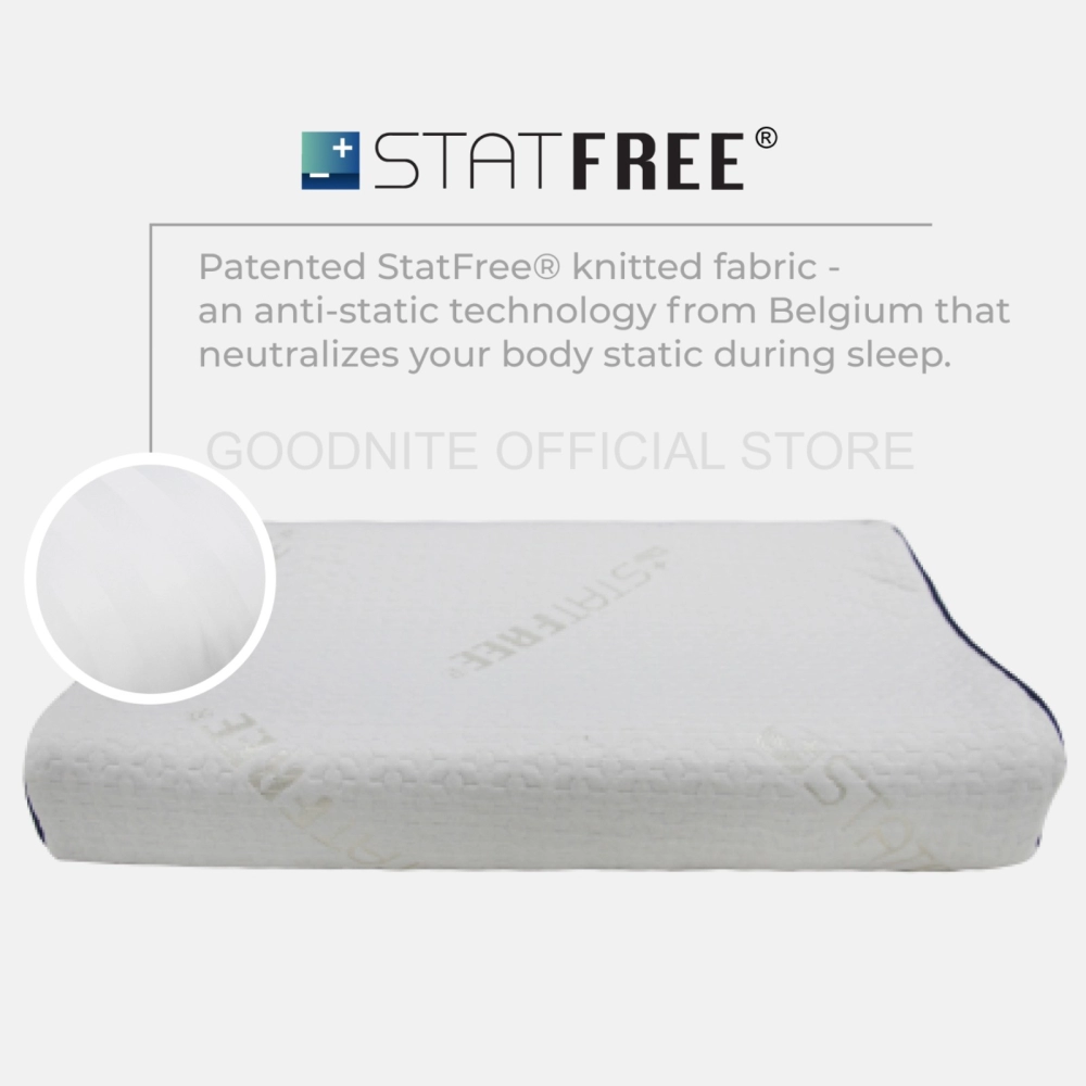 Goodnite Statfree Memofoam Pillow (Premium Memory Foam)