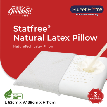 Goodnite Statfree NatureTech Latex Pillow (100% Natural Latex) German Latex Technology