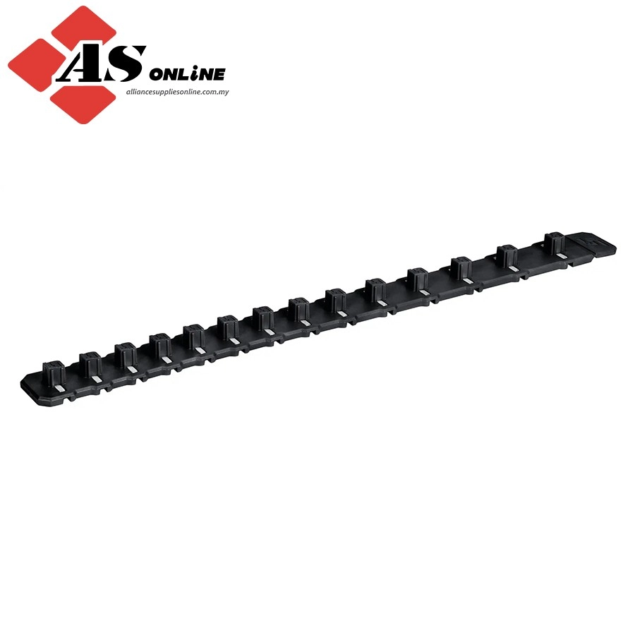 SNAP-ON 3/8" Drive 14-1/2" Flexible Magnetic Socket Rail (Black) / Model: FLEXRAIL38BK