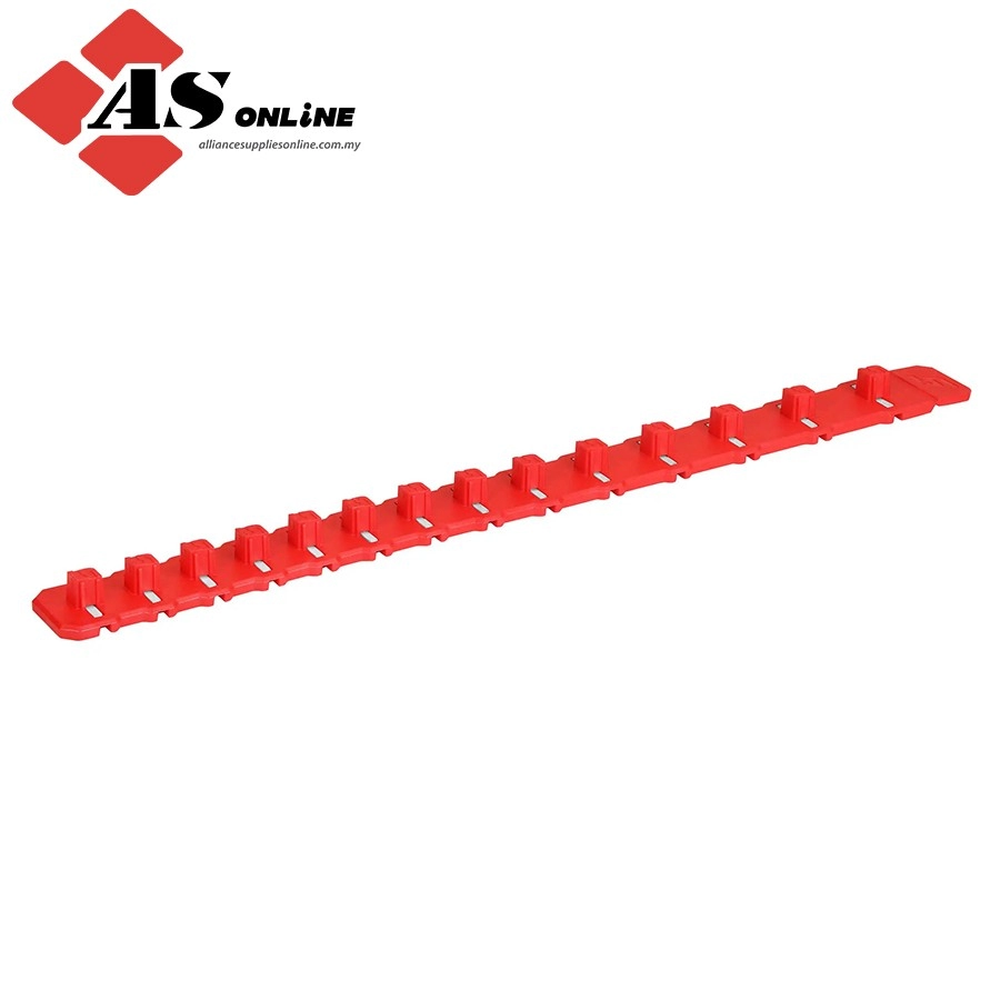 SNAP-ON 3/8" Drive 14-1/2" Flexible Magnetic Socket Rail (Red) / Model: FLEXRAIL38RD