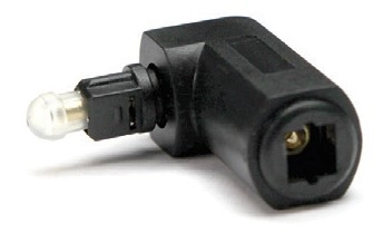 Audison STR - M to F RIGHT ANGLE TOSLINK ADAPTER