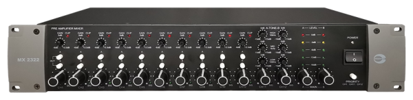 MX2322.AMPERES Dual Output Pre Amplifier Mixer AMPERES PA/Sound System Johor Bahru JB Malaysia Supplier, Supply, Install | ASIP ENGINEERING
