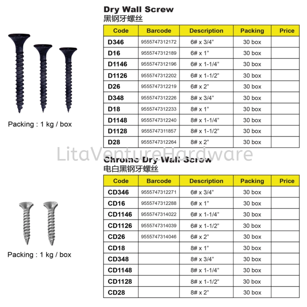 DRY WALL SCREW