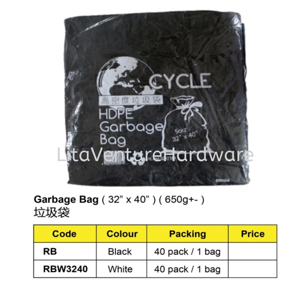 GARBAGE BAG SAMPAH BAG 32 X 40