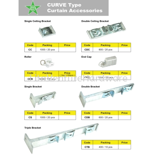 CURVE TYPE CURTAIN ACCESSORIES